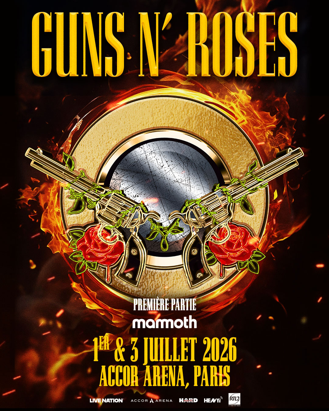 Gun N' Roses en concert à Paris 2026