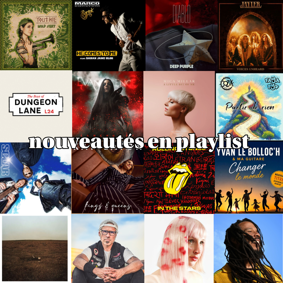 Quelques unes des nouveautés à écouter sur Zicline