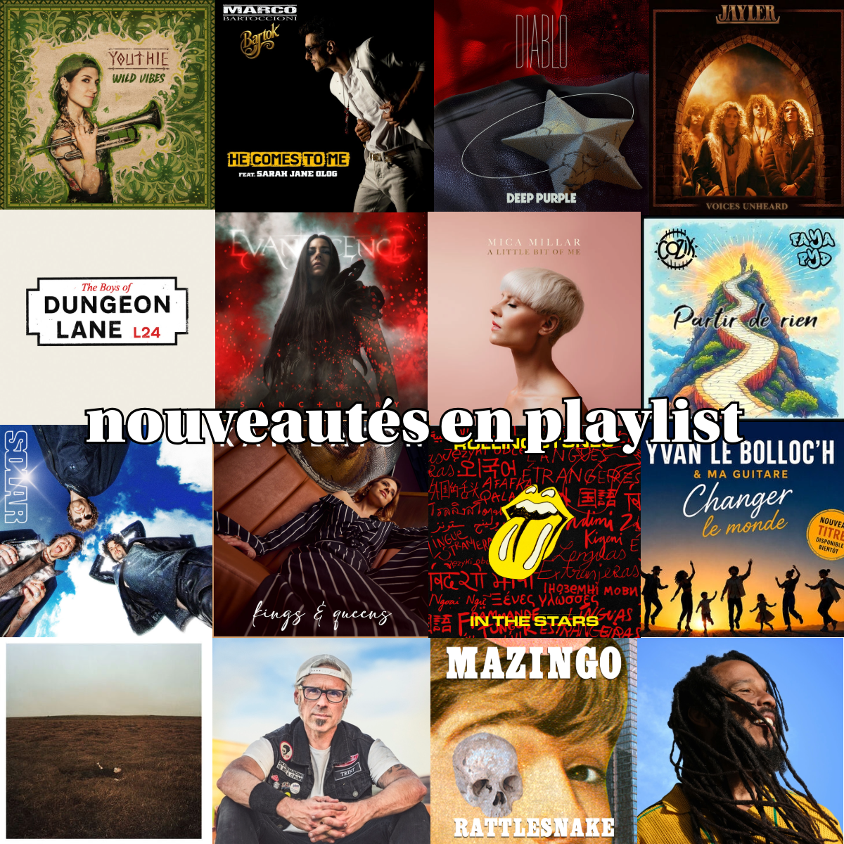 Quelques unes des nouveautés à écouter sur Zicline